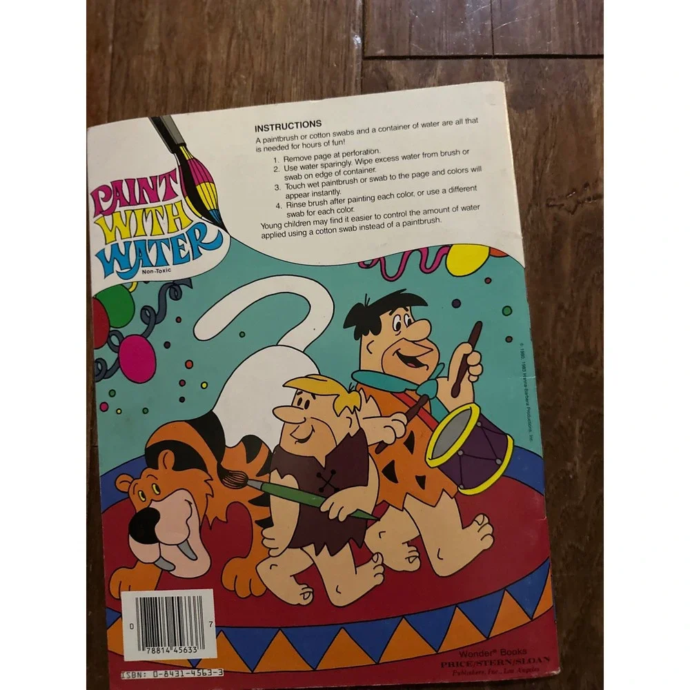 Hanna Barbera Fred Barney Save The Circus‎ Paint With Water Book Non Toxic